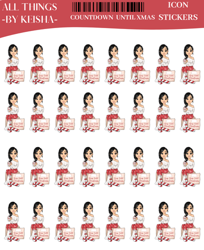 GLAM MA KEKE COUNTING DOWN XMAS ICON STICKER SHEET