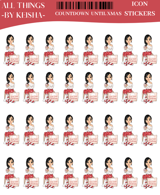 GLAM MA KEKE COUNTING DOWN XMAS ICON STICKER SHEET