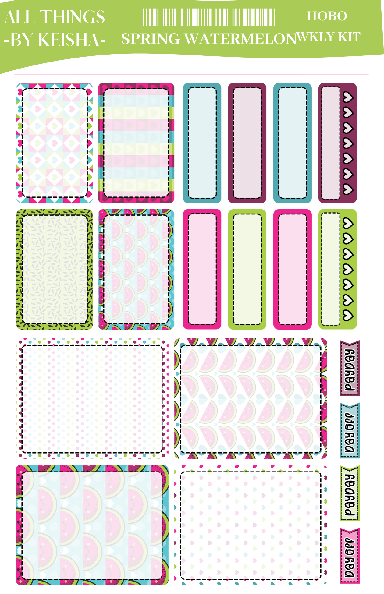 SPRING WATERMELON HOBO KIT