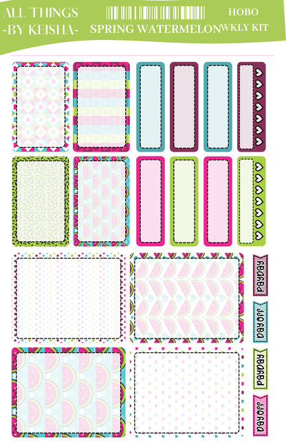 SPRING WATERMELON HOBO KIT