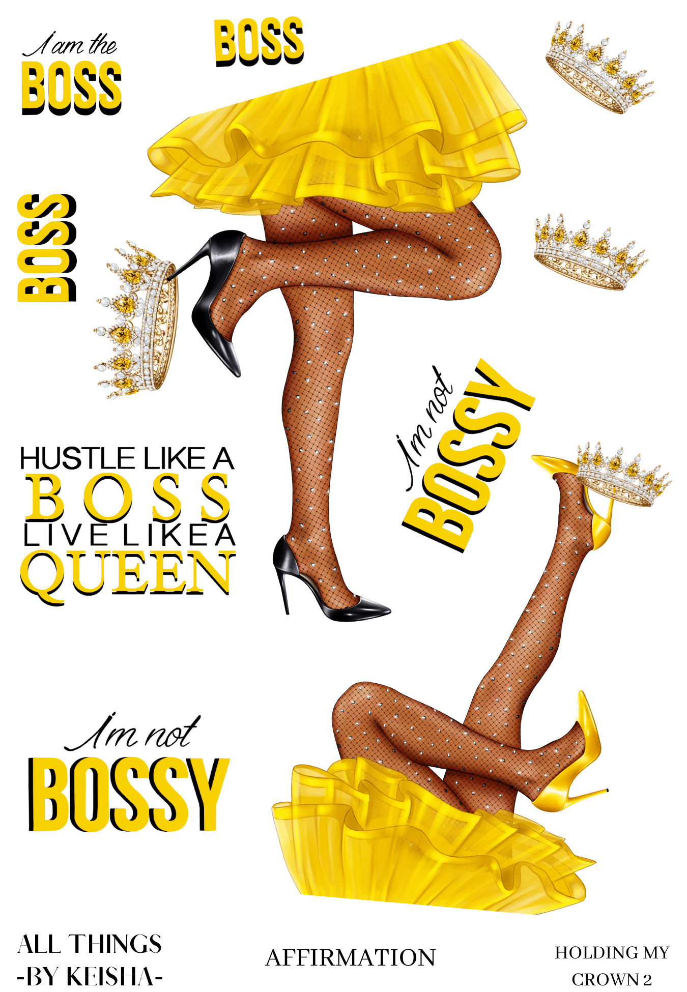 HOLDING MY CROWN AFFIRMATION KIT