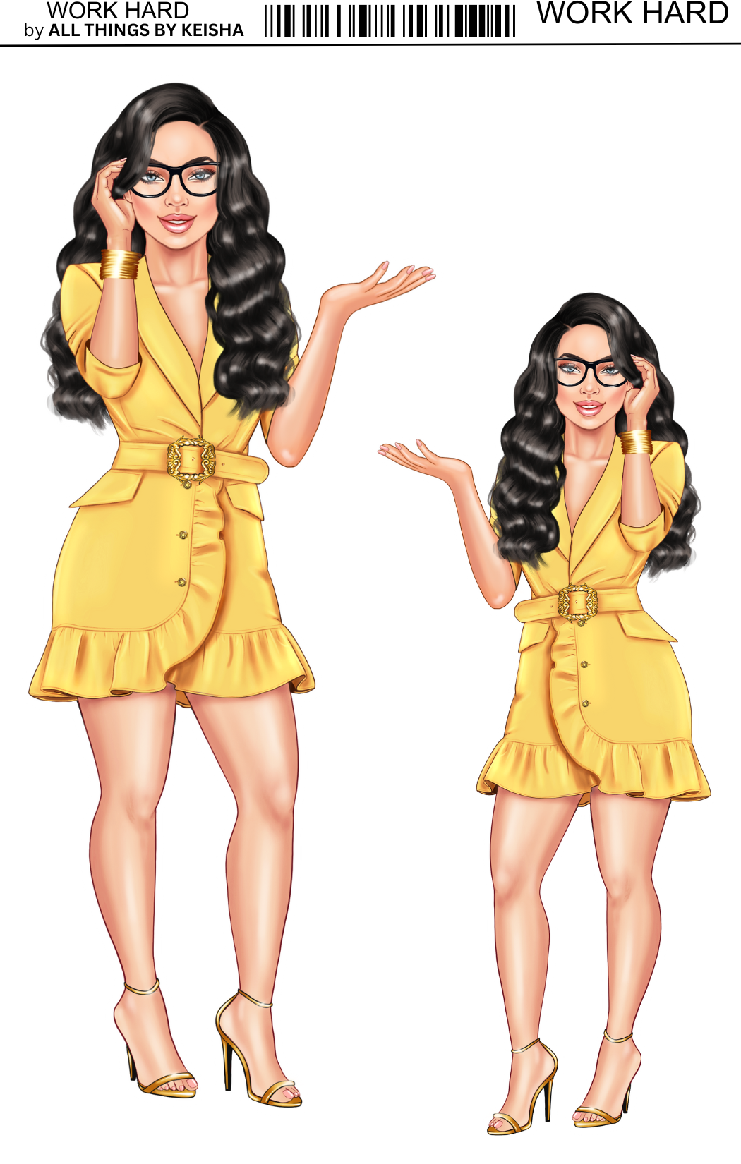 WORK HARD- PLAY HARDER DOLLS