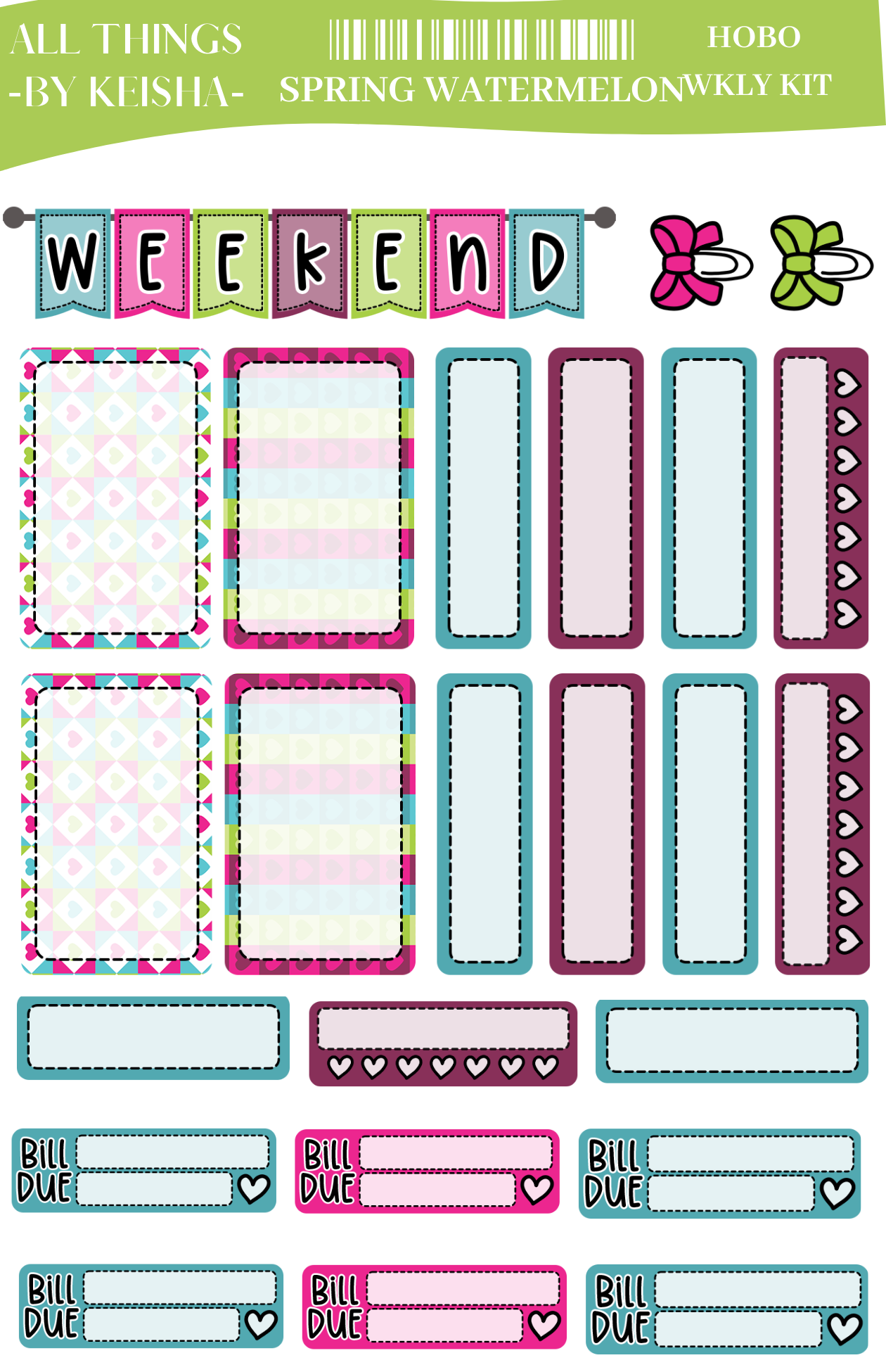 SPRING WATERMELON HOBO KIT