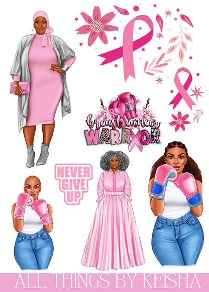 HOPE - BRINGING AWARENESS TO BREAST CANCER STICKER THEMED PACK