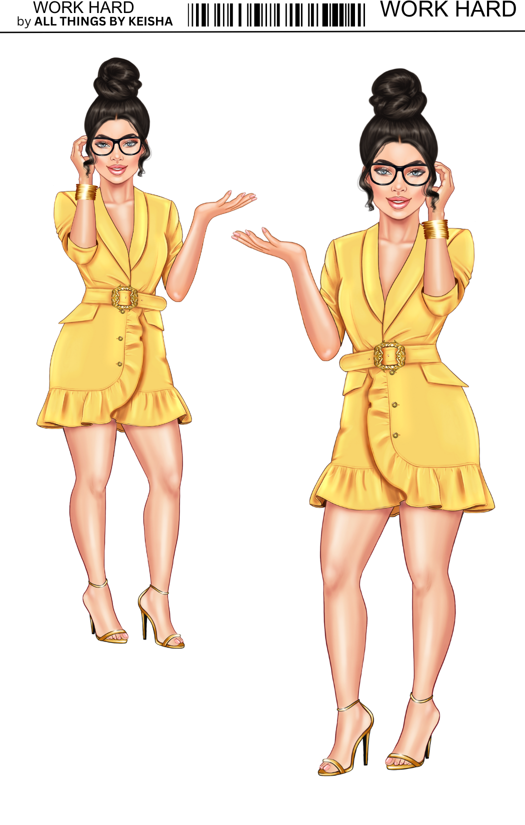 WORK HARD- PLAY HARDER DOLLS