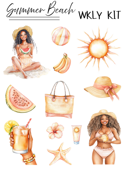 SUMMER BEACH WEEKLY KIT (SET OF 4)