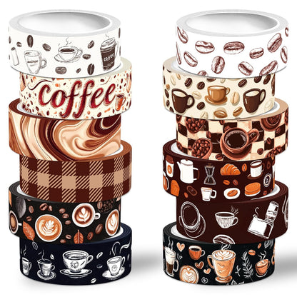 12  COFFEE ROLLS  WASHI TAPE 2