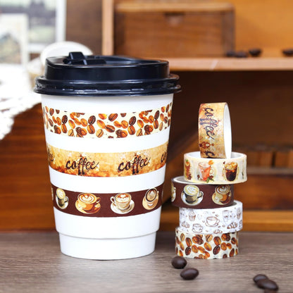 12  COFFEE ROLLS  WASHI TAPE