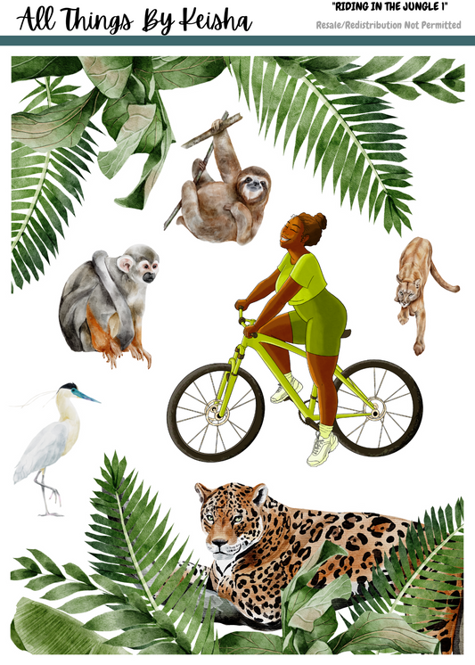 RIDING IN THE JUNGLE 2- PAGE FUNCTIONAL KIT