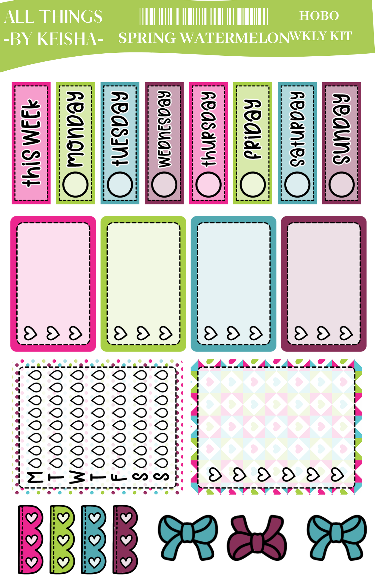 SPRING WATERMELON HOBO KIT