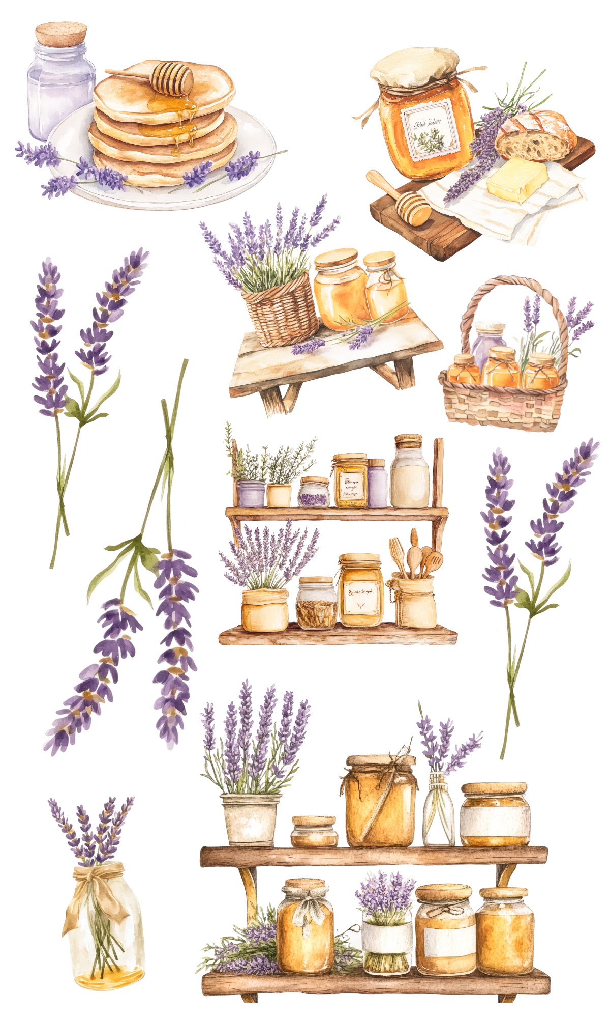 HONEY & LAVENDER STICKER BOOK