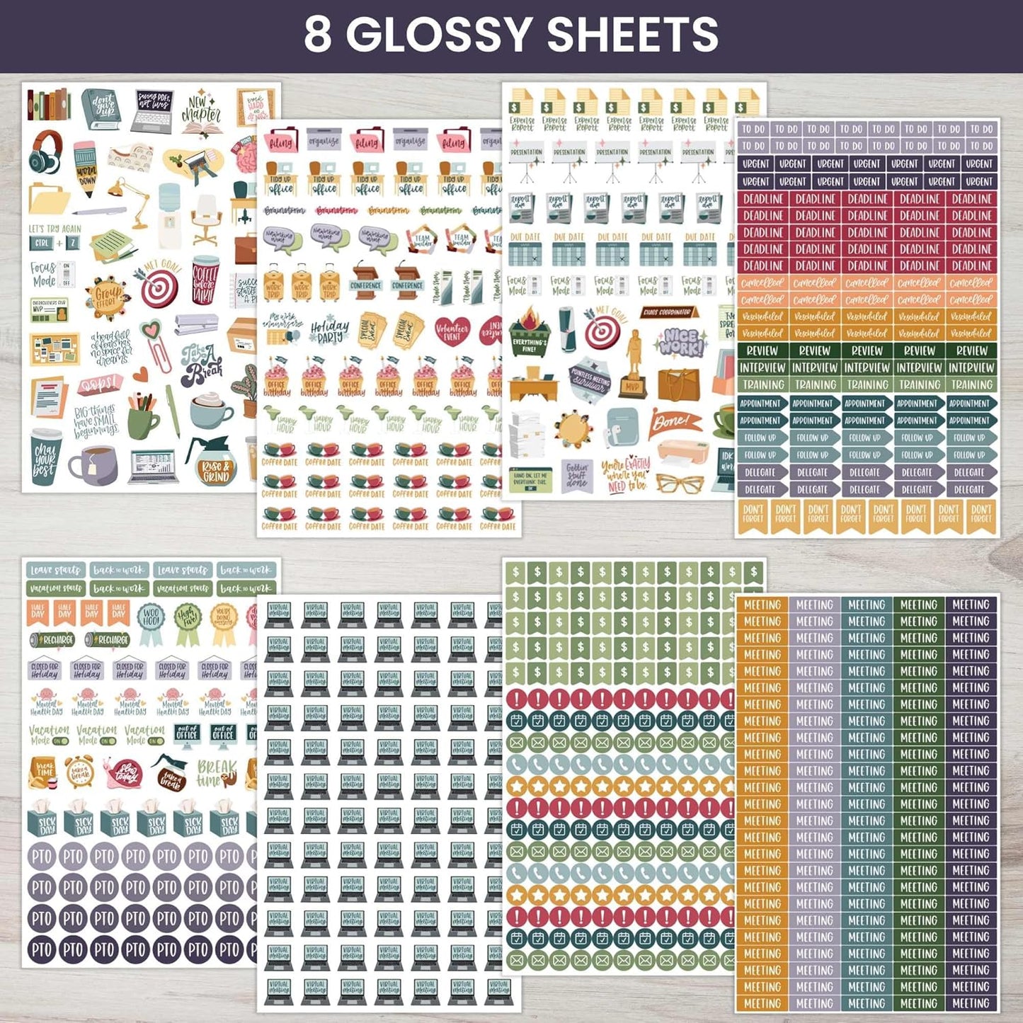 Workday Essentials Planner Stickers