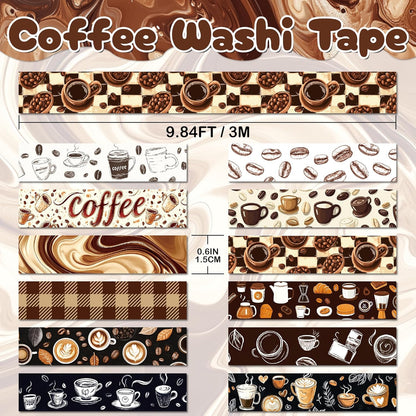 12  COFFEE ROLLS  WASHI TAPE 2