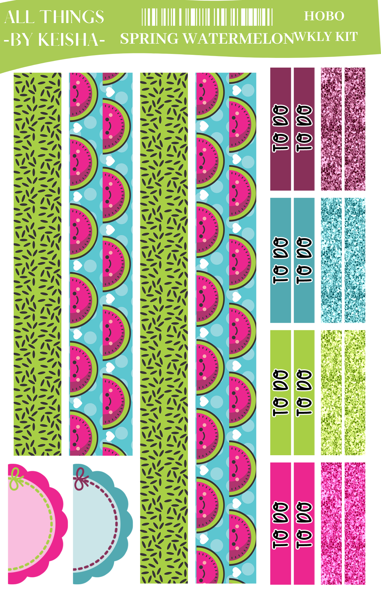 SPRING WATERMELON HOBO KIT