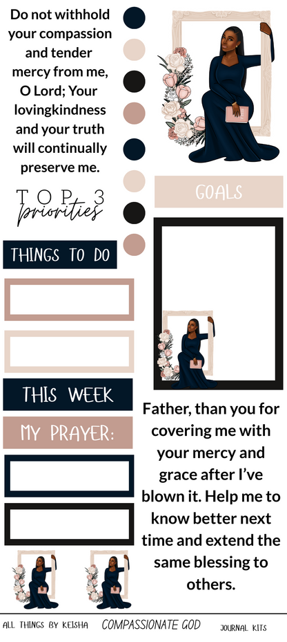 COMPASSIONATE GOD - JOURNAL KIT