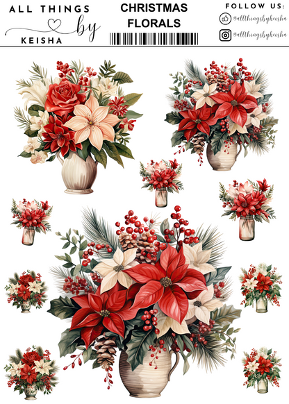 CHRISTMAS  FLORALS PACK