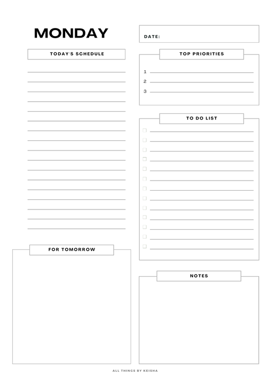 A5 UNDATED DAILY PLANNER INSERTS