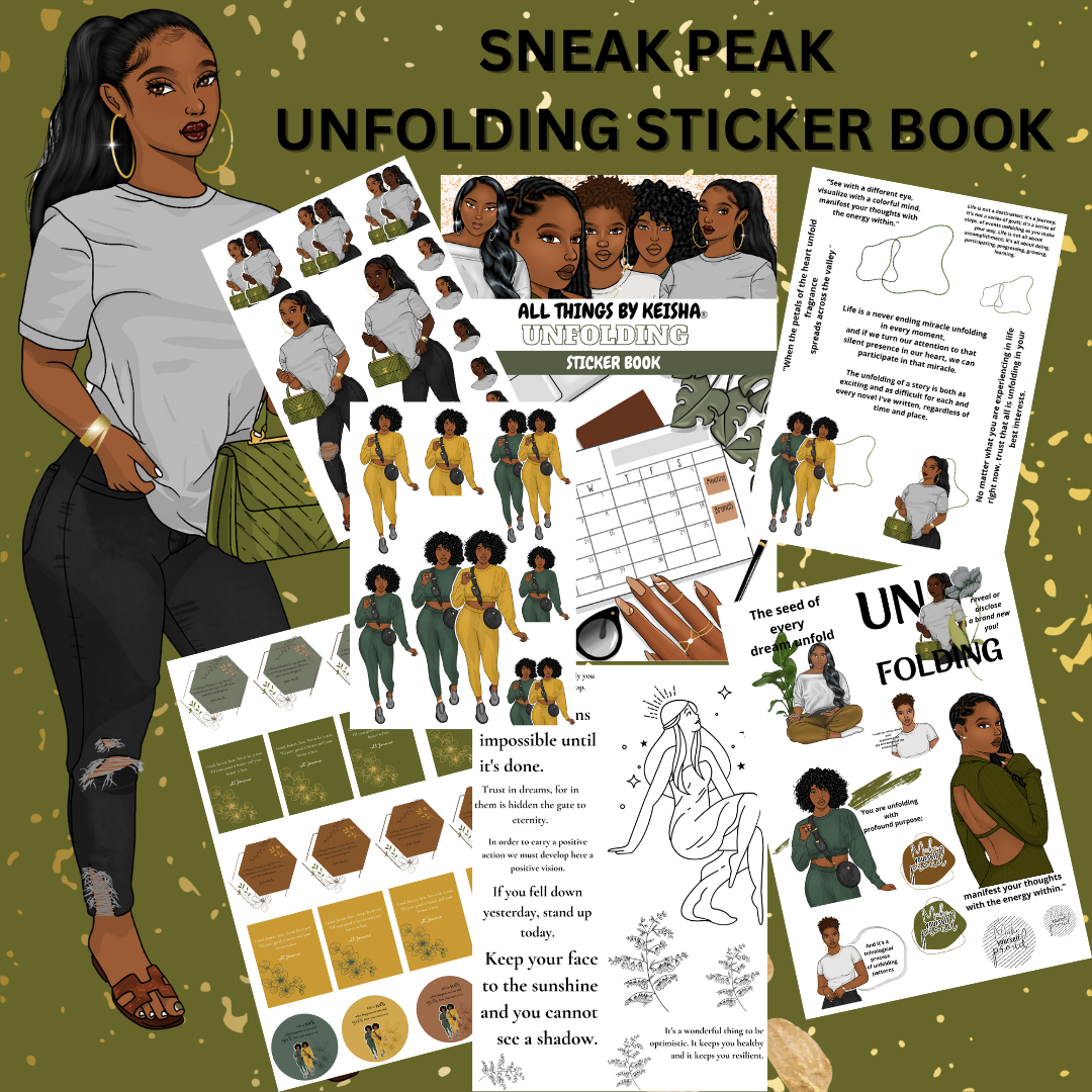 UNFOLDING STICKER BOOK