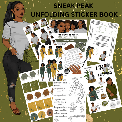 UNFOLDING STICKER BOOK