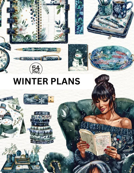 WINTER PLANS DIGITAL STICKER BOOK