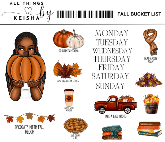 FALL BUCEKET LIST MINI KIT