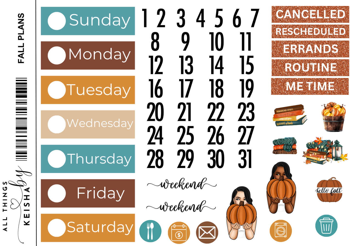 FALL PLANS WEEKLY KIT