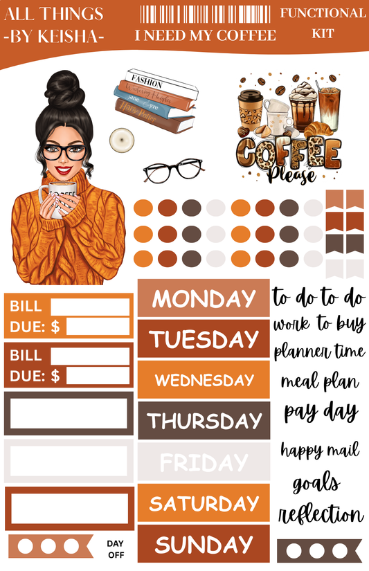 I NEED COFFEE FUNCTIONAL KIT