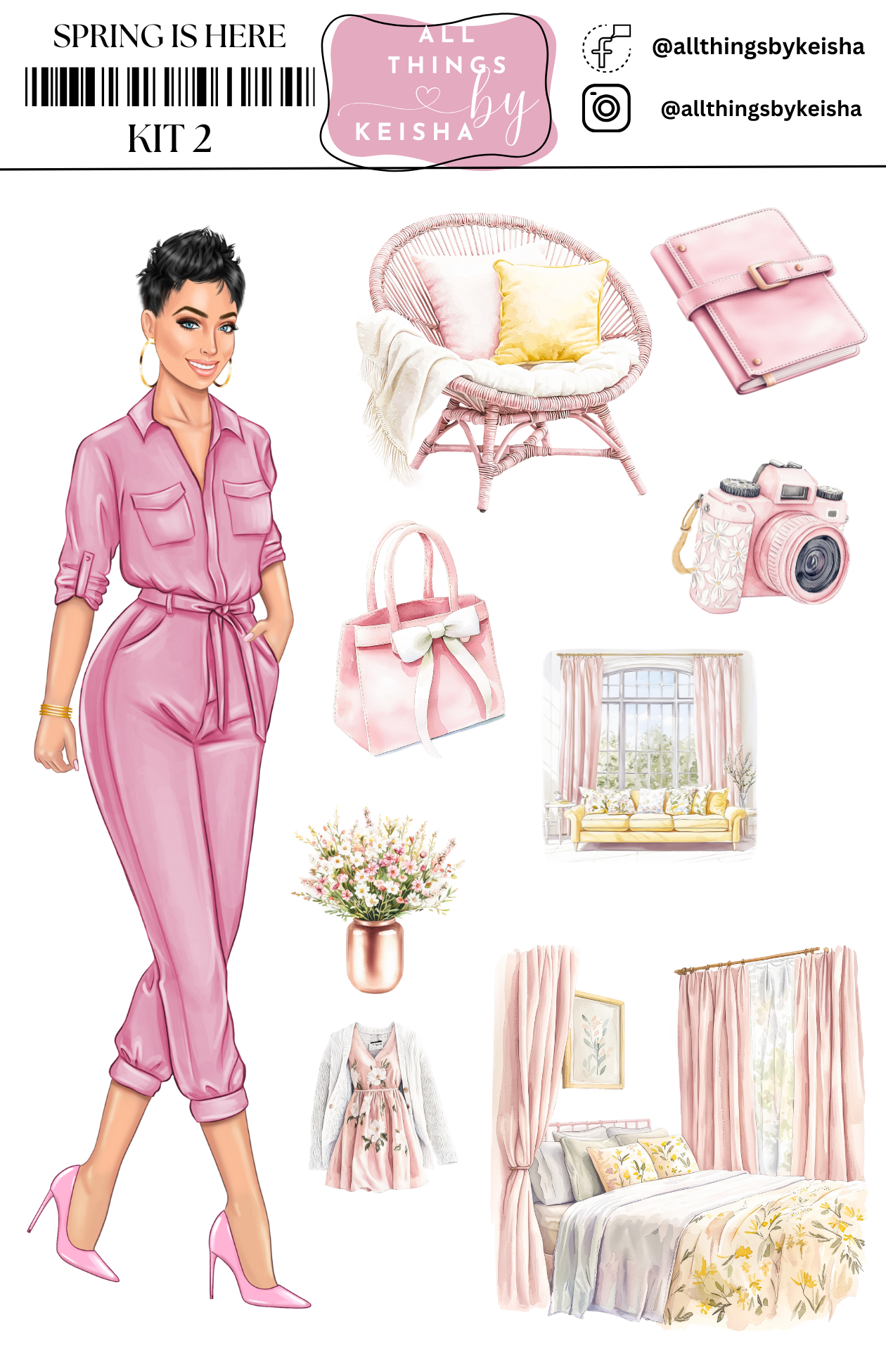 SPRING IS HERE - 2- PAGE FUNCTIONAL KIT