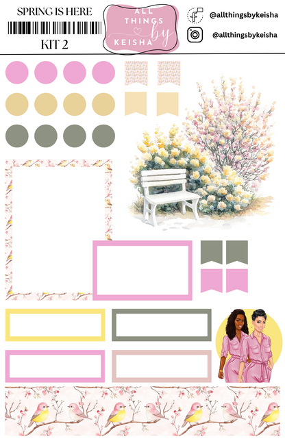 SPRING IS HERE - 2- PAGE FUNCTIONAL KIT