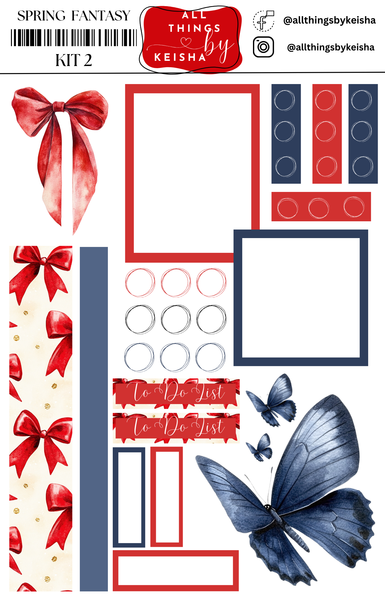 SPRING FANTASY 2- PAGE FUNCTIONAL KIT