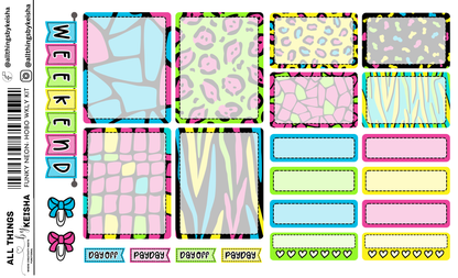 FUNKY NEON  HOBO VERTICAL WEEKLY KIT