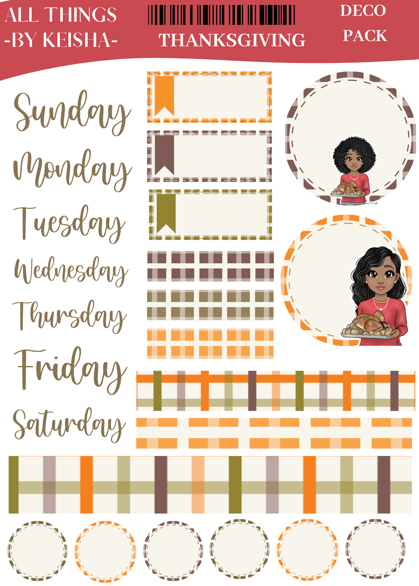 GLAM MA KEKE THANKSGIVING  DECO KIT