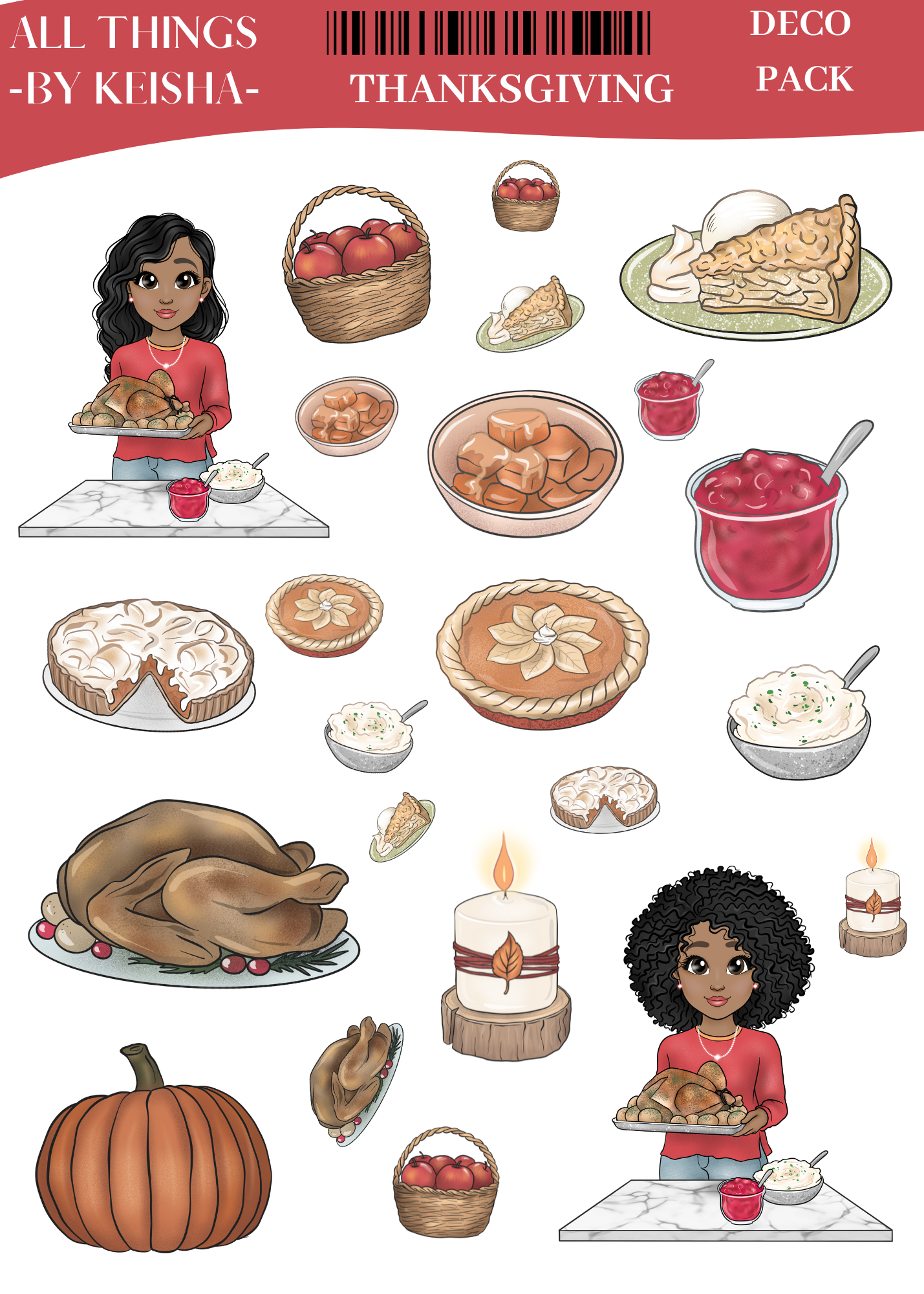 GLAM MA KEKE THANKSGIVING  DECO KIT