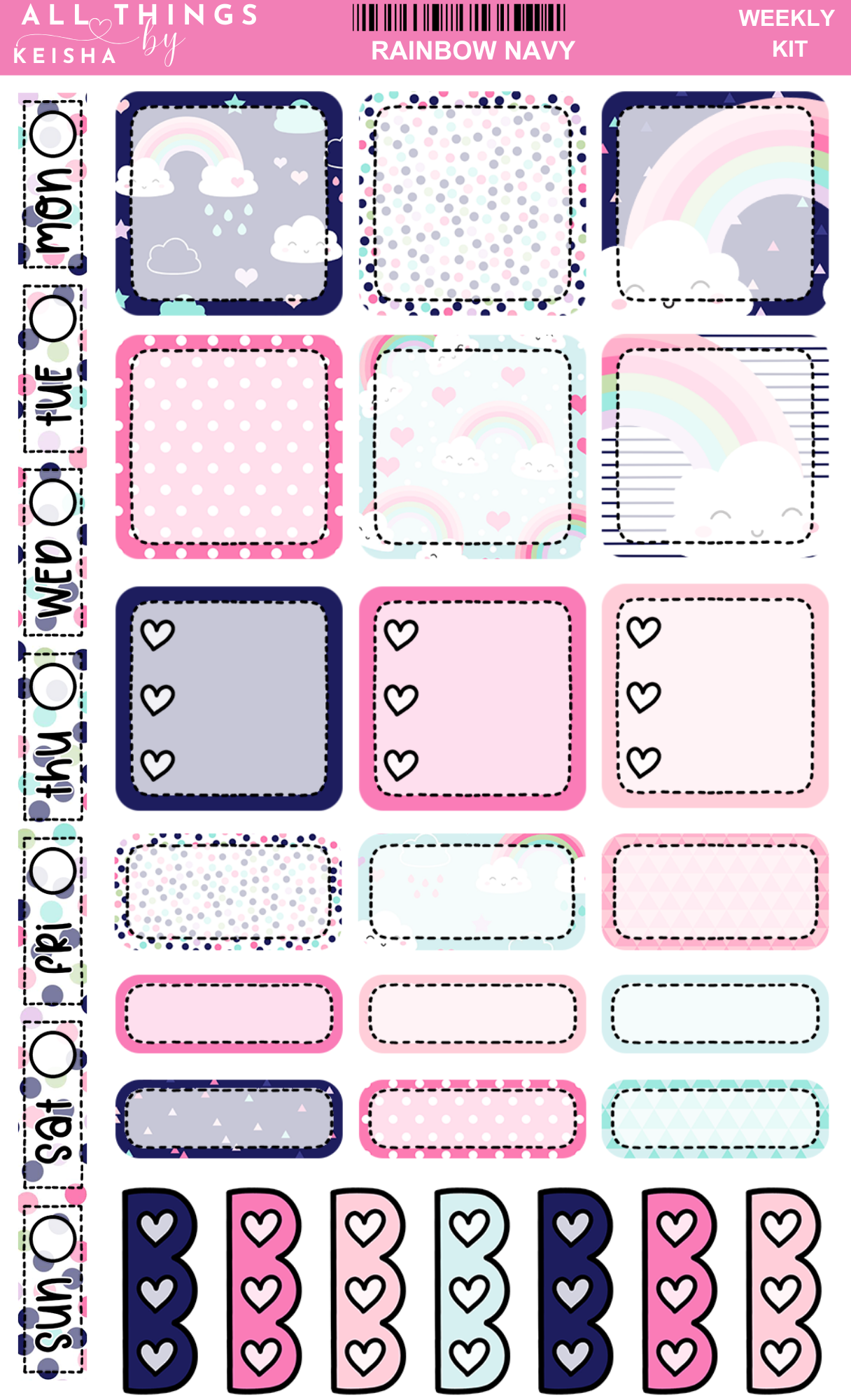 RAINBOW NAVY FUNCTIONAL  HOBO KIT