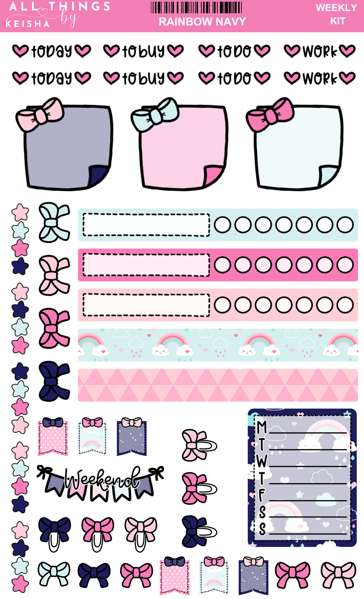 RAINBOW NAVY FUNCTIONAL  HOBO KIT