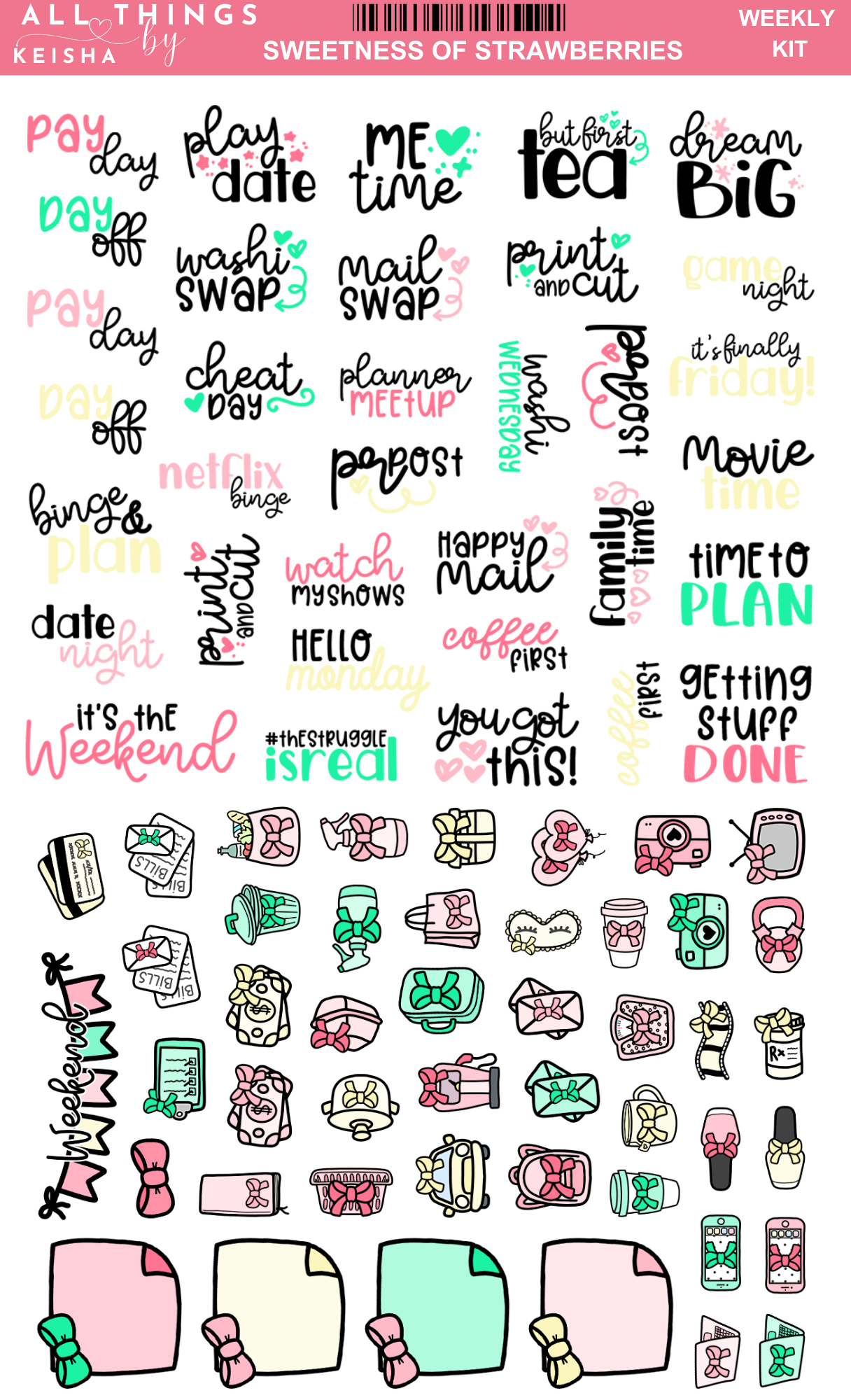 SWEETNESS OF STRAWBERRIES FUNCTIONAL HOBO KIT