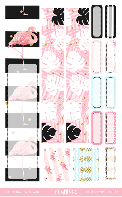 FLAMINGO HOBO COUSIN MONTHLY KIT (SET OF 4)