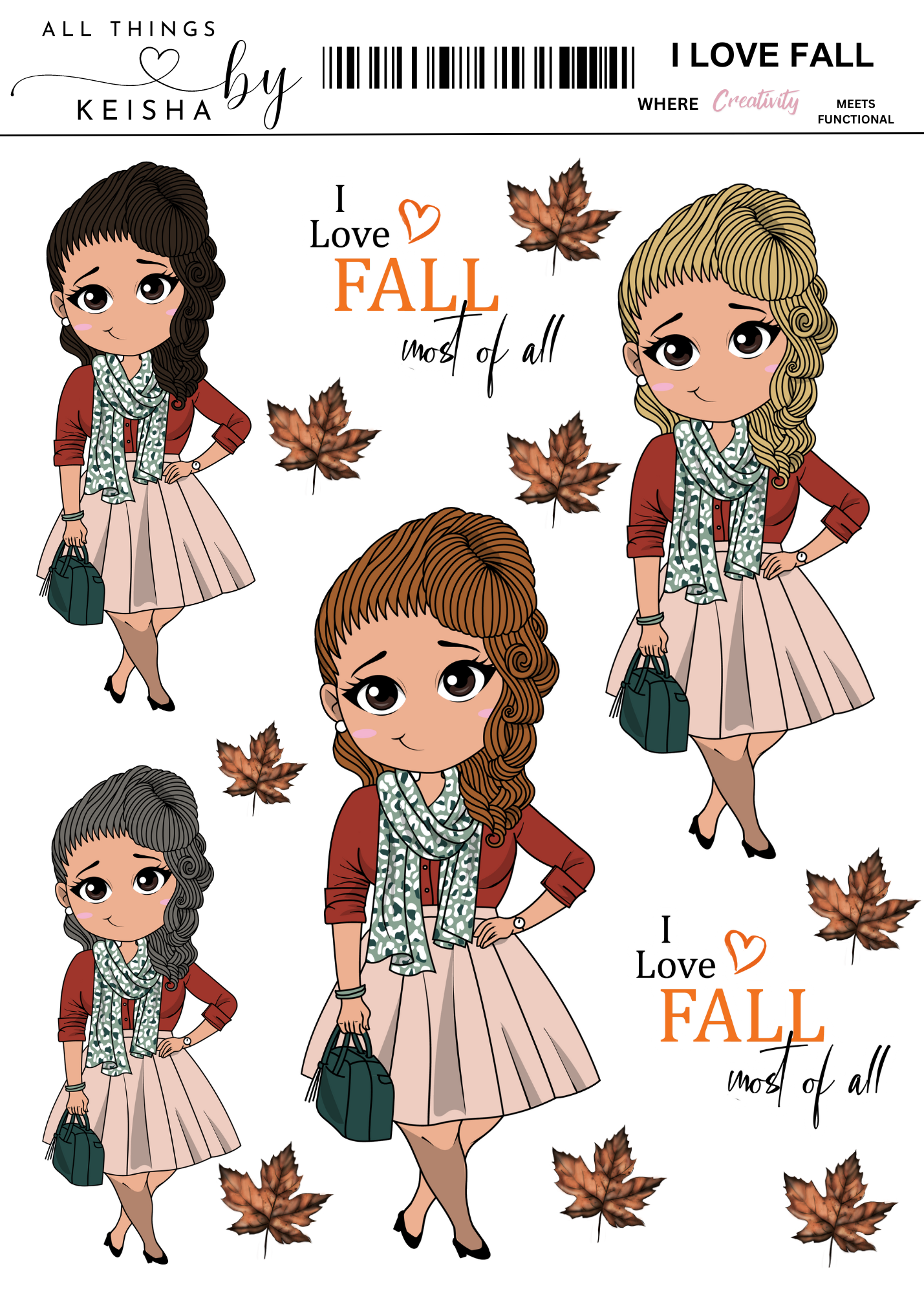 KEKE'S SQUAD - I LOVE FALL THEMED PACK