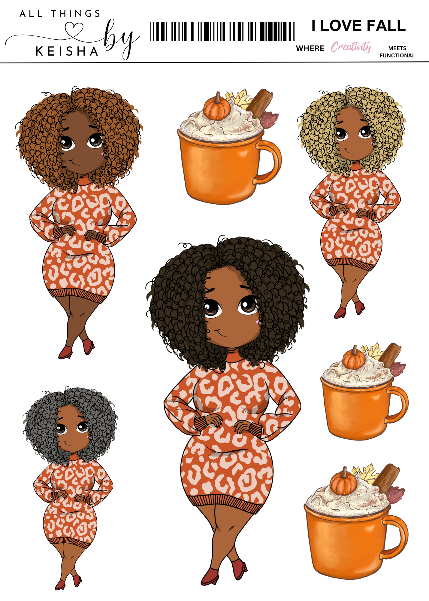 KEKE'S SQUAD - I LOVE FALL THEMED PACK