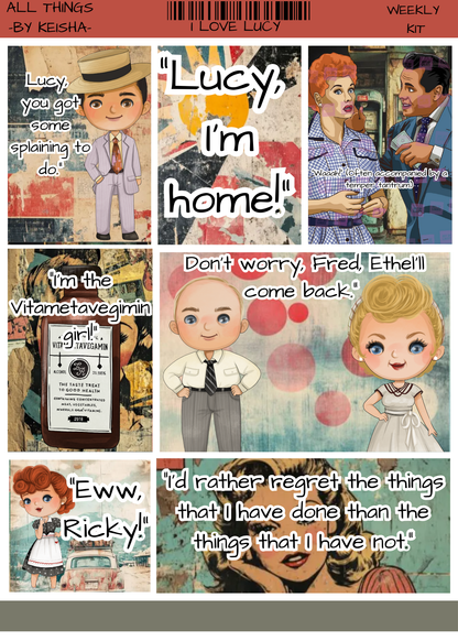 I LOVE LUCY WEEKLY KIT