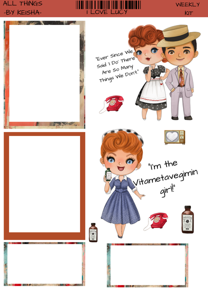 I LOVE LUCY WEEKLY KIT