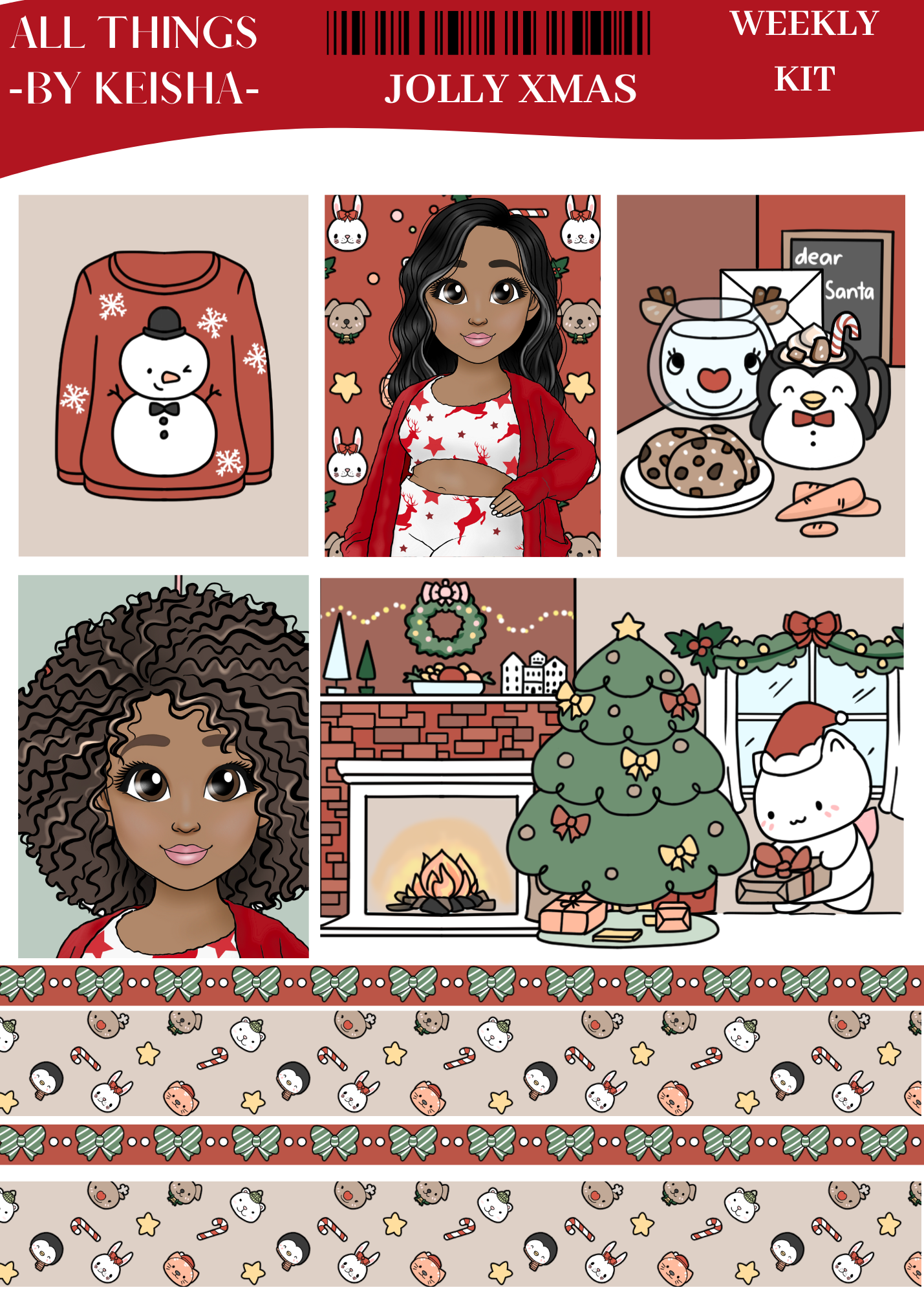 GLAM MA KEKE - JOLLY XMAS FUNCTIONAL  WEEKLY KIT