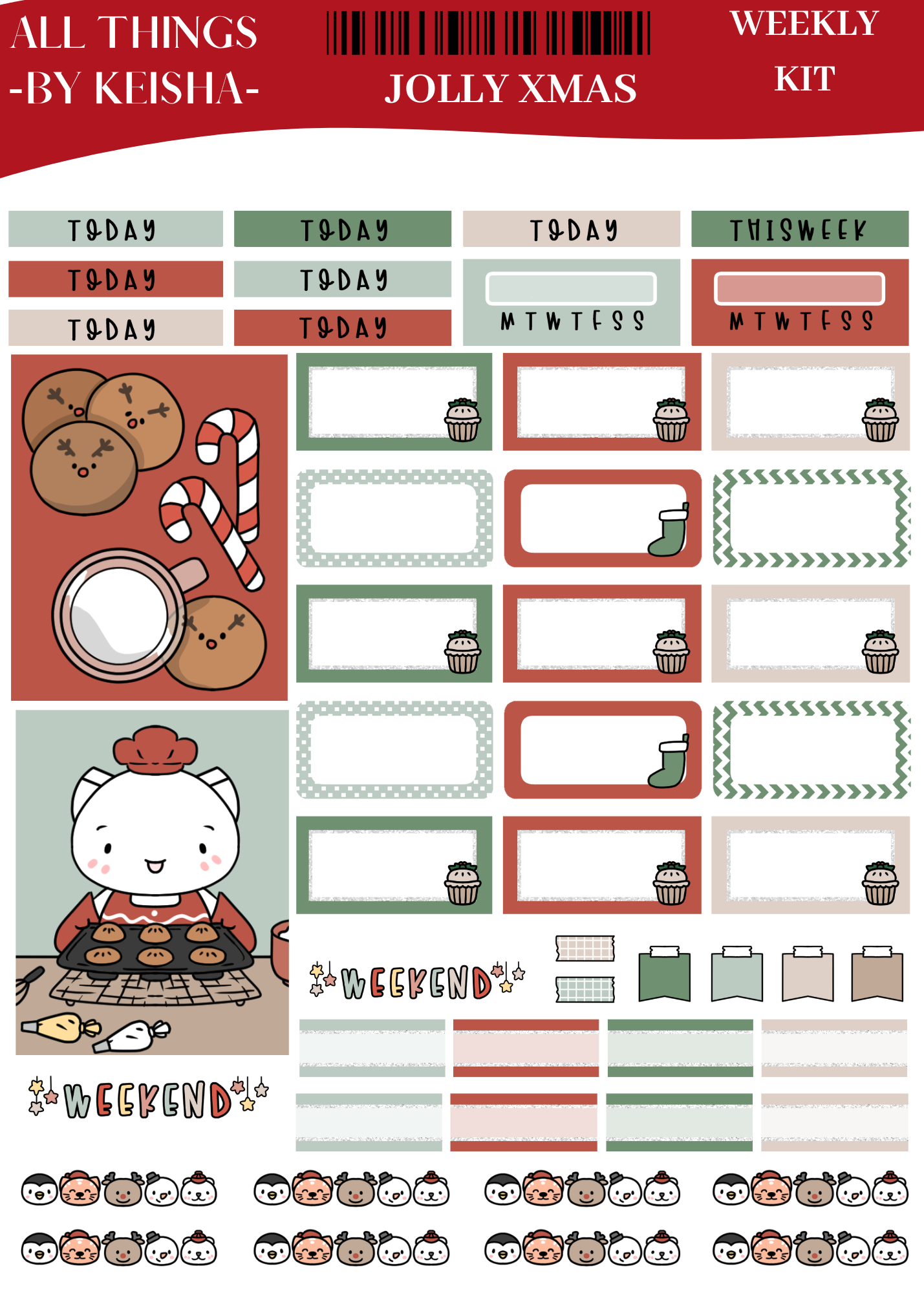 GLAM MA KEKE - JOLLY XMAS FUNCTIONAL  WEEKLY KIT
