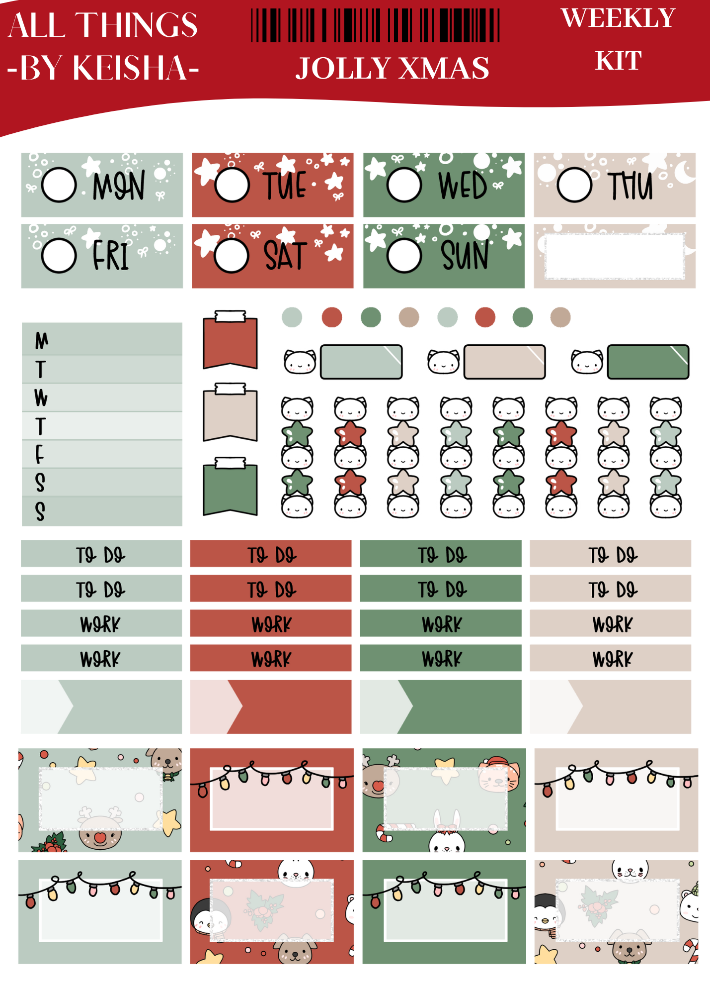 GLAM MA KEKE - JOLLY XMAS FUNCTIONAL  WEEKLY KIT