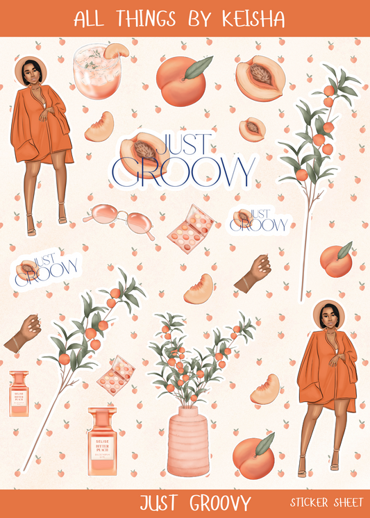 JUST GROOVY STICKER SHEET