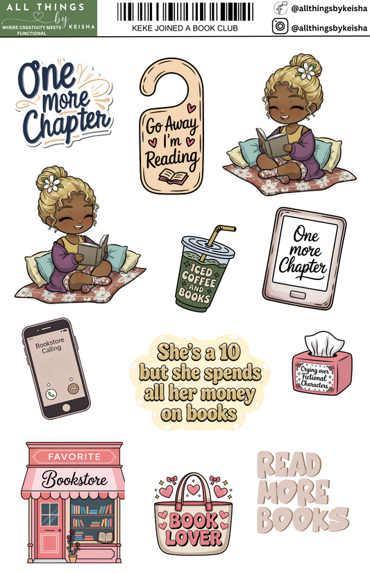 KEKE JOINED A BOOK CLUB