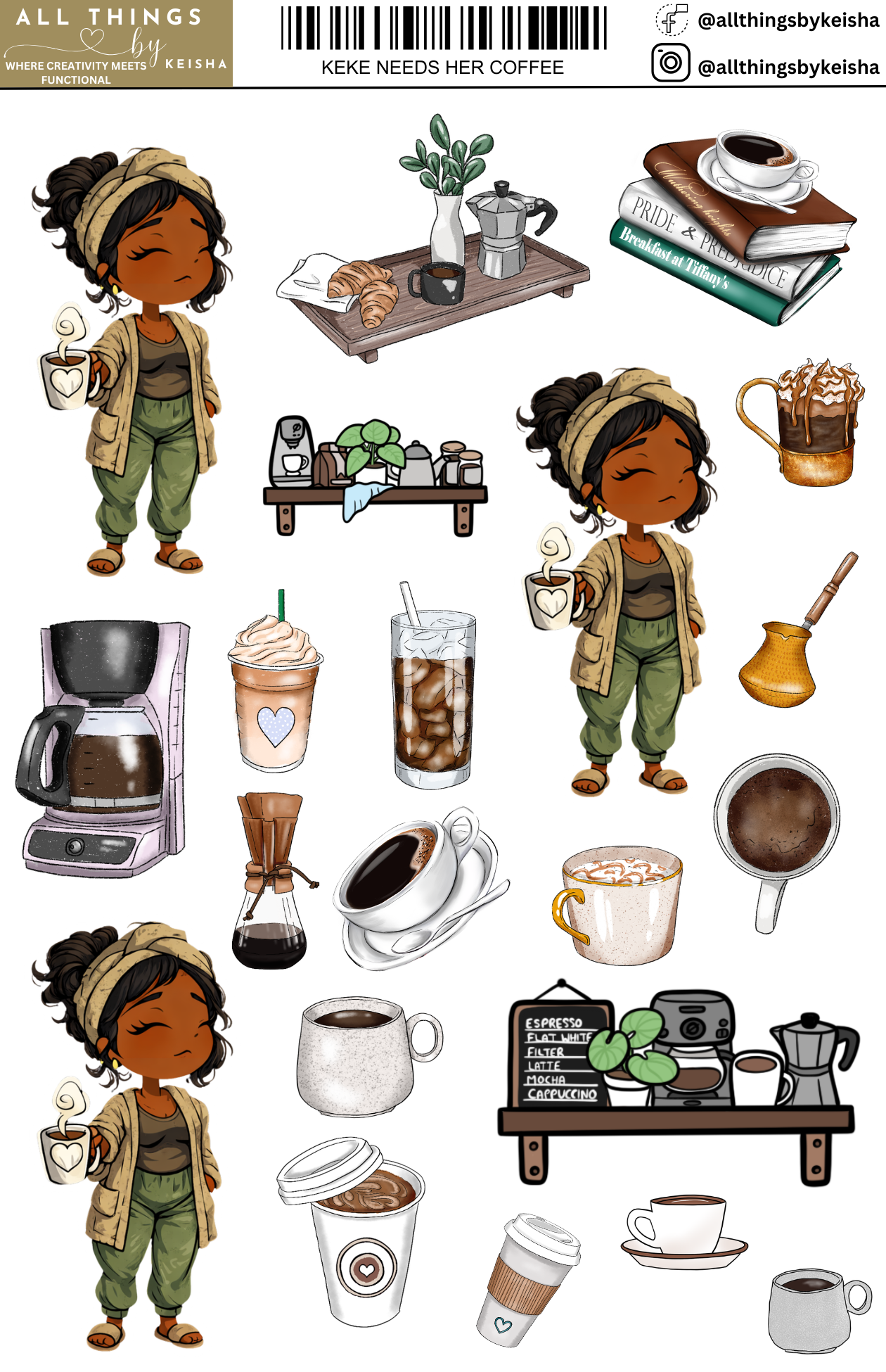 KEKE NEEDS HER COFFEE