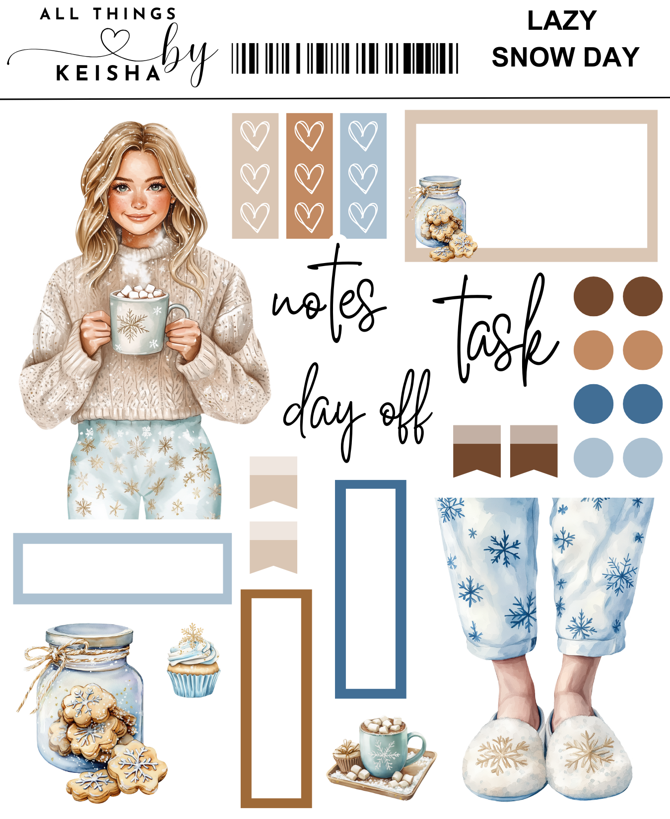 LAZY SNOW DAY MINI KITS - LIGHT