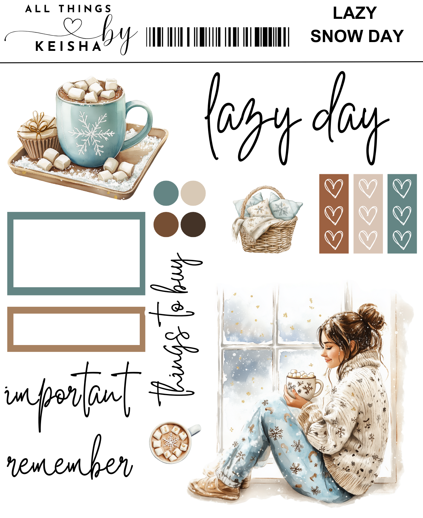 LAZY SNOW DAY MINI KITS - LIGHT