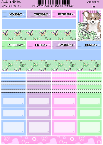 NEW YEAR GOAL SETTING WEEKLY KIT